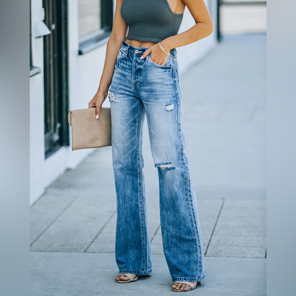 KanCan Light Blue Flare Jeans